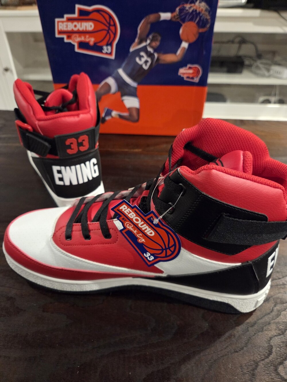 Rebound by Patrick Ewing 33 Orion Strap Basketball Shoe Mens Size 13